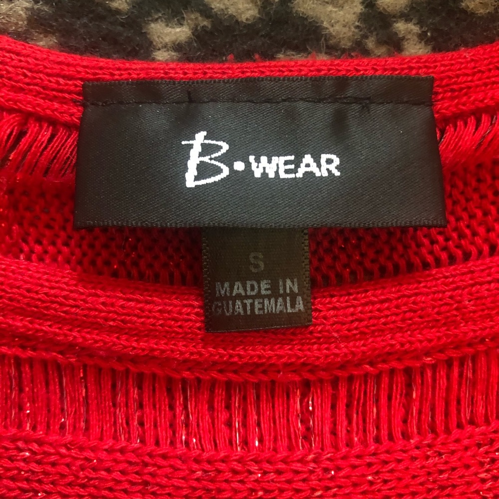 Red knit top - Picture 2 of 2